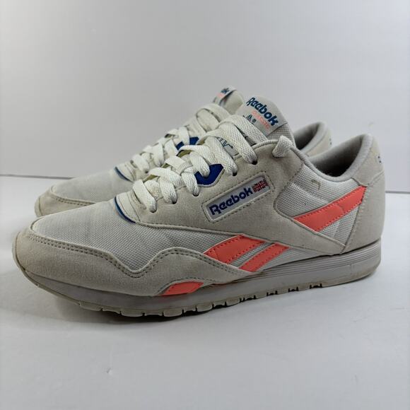 Reebok Shoes - Reebok Classic Nylon 2020 White Pink Sneaker Women Size 8.5